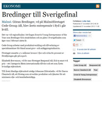 Källa: Sydsvenska Dagbladet